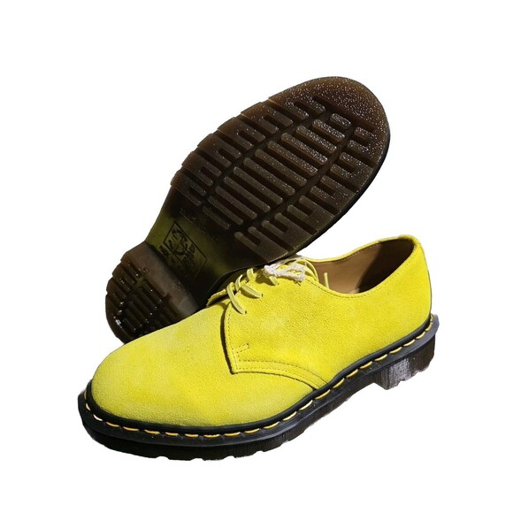 Dr Martens 1461 Made in England Suede Oxford Shoes Yellow UK 10 MEN'S US 11 W12 - Picture 1 of 13
